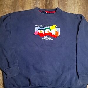 ☃️ vintage Snowman sweat shirt/ pullover